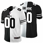 Nike 49ers Customized Black And White Split Vapor Untouchable Limited Jersey,baseball caps,new era cap wholesale,wholesale hats